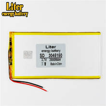 3.7V,2500mAH,[3045150] ; polymer lithium ion / Li-ion battery for tablet pc,power bank,mp4,cell phone,speaker 2024 - buy cheap
