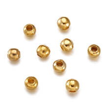 200pcs 5mm Golden Color Iron Round Spacer Beads for Jewelry Making DIY Bracelet Necklace Hole: 2mm 2024 - buy cheap