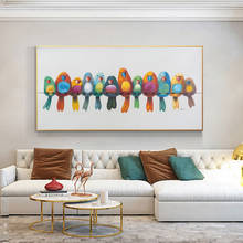 RELIABLI Colorful Abstract Birds Pattot Poster Home Decor Wall Art Pictures For Living Room Bedroom Modern Painting On Canvas 2024 - buy cheap