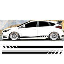 Decalque face lateral automotivo, adesivos gráficos para ford focus fiesta st rs mk3 mk2 turbo 2024 - compre barato