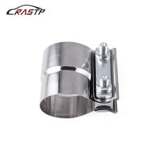 RASTP- 2.25" 2.5" 3.0" Stainless Exhaust Lap Joint Exhaust Band Clamp Car Exhaust Sleeve Butt Joint Clamp for Muffler  RS-CR1014 2024 - buy cheap