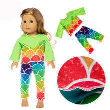 Rainbow Clothes fits for American 18"  girl doll alexander doll best gift 2024 - buy cheap