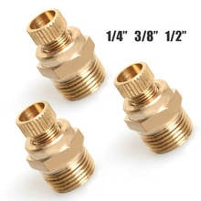 1pc 1/2" 3/8" 1/4" Metal Air Compressor Water Drain Valve Brass Sewage Noise Reduction Male Thread Air Compressor Replacement 2024 - buy cheap