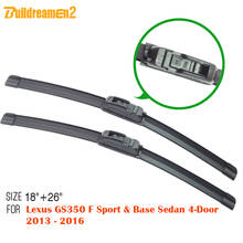 Buildreamen2 1 Pair Car Windscreen Wiper Blade Windshield Wiper For Lexus GS350 F Sport & Base Sedan 4-Door 2013-2016 2024 - buy cheap