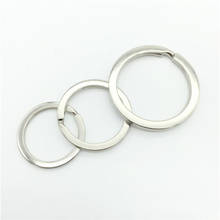 20pcs/lot metal Keychain Circle Keyring Findings 25/28/30/35mm Fit DIY Keychain Ring Circles Accessories 2024 - buy cheap