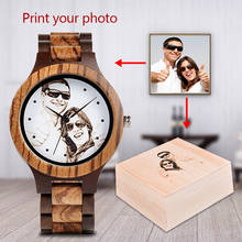 BOBO BIRD Personal customize Men Watch Family Birthday Gift Quartz Bamboo Watches Men's Wristwatch Engrave Logo 2024 - buy cheap