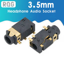 100 pçs 3.5mm dip fone de ouvido soquete áudio Pj-342 superfície montado 6 pés pista dupla banhado a ouro pj342 2024 - compre barato