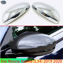 For Nissna Altima (L34) 2019 2020 Car Accessories ABS Chrome Door Side Mirror Cover Trim Rear View Cap Overlay Molding Garnish 2024 - buy cheap