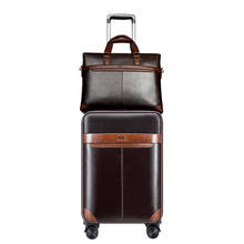 Firstmeet-Conjunto de equipaje de negocios para hombre, Maleta de viaje de marca con bolso de mano, Maleta de viaje de PU 2024 - compra barato