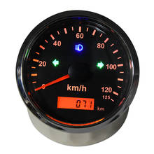 Velocímetro GPS impermeable para motocicleta, odómetro de 125 km/h, 12V/24V, 85mm, medidor de velocidad GPS para coche, moto de nieve, kilometraje ajustable 2024 - compra barato