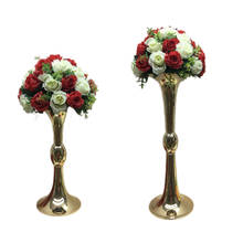 10 PCS Gold Vase Wedding Table Centerpieces Event Road Lead Flower Vases Flowers Rack For Home Decoration 2024 - buy cheap