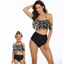 mother and daughter  Plaid swimsuits mommy and me swimwear  bikini clothes mom baby matching  clothing 2024 - buy cheap