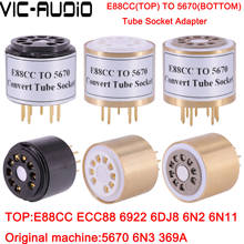 Tubo electrónico E88CC 6922 6DJ8 6N11 (superior) a 5670 6N3 (inferior), convertidor de tubo de vacío de Audio artesanal, 1 ud., Envío Gratis 2024 - compra barato