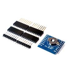 Rtc ds1307 relógio em tempo real datalog escudo para micro sd wemos d1 mini + rtc ds1307 relógio com pino-cabeçalhos conjunto para arduino framboesa 2024 - compre barato