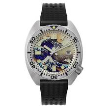 San Martin Mens Dive Watches,Men Automatic Watch Mechanical Wristwatch 200M Waterproof Full Luminous Kanagawa Dial NH35 Sapphire 2024 - buy cheap
