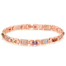 Bettyue Classic Style Geometry With Colorful AAA Cubic Zircon Small Stones Bracelet Elegant Ornament Female Party Gifts 2024 - buy cheap