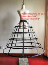 Women Gothic Lolita Birdcage 5 Hoop Petticoat Underskirt Medieval Victorian Circle Fishbone Crinoline Pannier 2024 - buy cheap