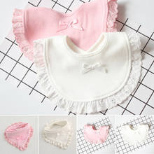 Fashion Cotton Newborn Lace Bow Baby Bibs Slabbetjes Cute Girls&Boys Burp Cloth Infant Bibs Baberos Infant Saliva Towels 2024 - buy cheap