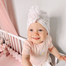 Verão rendas flor gorro chapéu crianças recém-nascido bebê meninas menino crianças primavera macio bonnet fotografia adereços para acessórios do bebê 2024 - compre barato