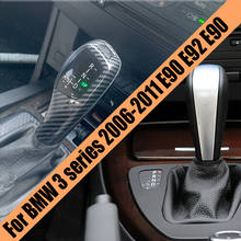 Palanca de cambios estilo F30, perilla de cambio de marchas LED de cuero PU para BMW Serie 3, 2006-2011, E90, E92, E90, accesorios 2024 - compra barato
