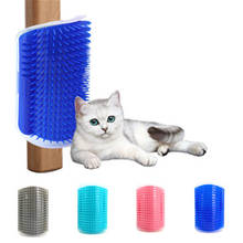 New Cat Brush Massage Device Corner Pet Self Groomer Brush Play Toy Hair Removal Comb Dog Grooming Cleaning Supplies 2024 - buy cheap