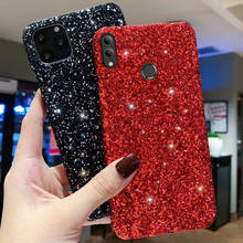 Capa para celular com glitter, capinha de luxo com lantejoulas para huawei honor play 8x v20 20 10 lite 7x v10 10i 20i 2024 - compre barato