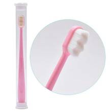 1 cepillo de dientes suave ultrafino para adulto, herramienta de limpieza bucal ecológica, portátil, de viaje, versión actualizada 2024 - compra barato