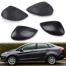 Areyourshop Left/Right Wing Door Side Rearview Mirror Cover Cap For Ford Fiesta 2009 2010 2011 2012 2013 2014 2015 Car Auto Part