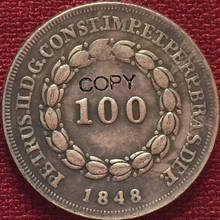 1848 Brazil 100 Reis coins COPY 2024 - buy cheap