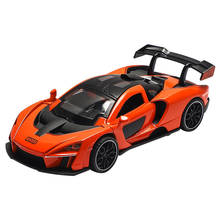 Senna super carro de corrida de simulação 1:32, modelo de carro de liga metálica com som e luz para crianças, brinquedo de corrida para presente 2024 - compre barato