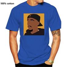 Tupac 2 Pac T Shirt - Orange 2pac T-Shirt Men Cartoon Print Basic T Shirts Summer Short Sleeve Classic Fun Tee Shirt Plus Size 2024 - buy cheap