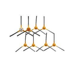 Escova lateral para robô aspirador de pó, para alfawise v8s pro e30b, peças de acessórios para aspirador de pó robô 2024 - compre barato