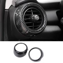 Car Dashboard Side Air Vent Decoration Ring Cover Trim Car Sticker Styling Carbon Fiber Style for Mini Cooper F55 F56 F57 2024 - buy cheap
