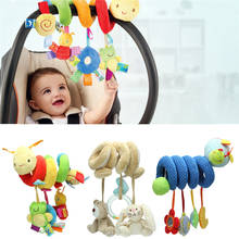 Espiral de atividade para carrinho de bebê, assento para viagem, torno, brinquedos pendurados, chocalhos, brinquedo quente 2024 - compre barato