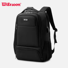 Wiersoon-mochila impermeable de gran capacidad para hombre, morral para ordenador portátil de 15,6 pulgadas, con carga USB, ideal para viaje de negocios, 27L 2024 - compra barato