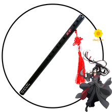 Flauta de Cosplay de Mo Bao Zu Shi, instrumento de Cosplay de The Untamed Yaoi Chen Qing, flauta de Metal, Hanfu Wuxian Wei, accesorios de regalo con Jade 2024 - compra barato