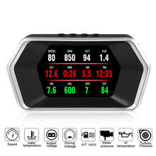Alarma electrónica de seguridad para coche, dispositivo con modo Dual, temperatura del agua, sobrevelocidad, voltaje, RPM, KM/H, MPH, HUD, OBD2 + GPS 2024 - compra barato