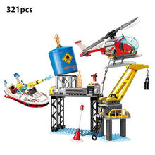 2806 City Police Firefighter Rescue Fire Station Truck Aircraft Ladder Car Building Blocks Sets Kid Toy  birthday Gifts 2024 - buy cheap
