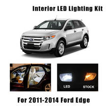 Kit de lâmpadas led para farol automotivo, 12 lâmpadas brancas internas, para ford edge 2011, 2012, 2013, 2014, com mostrador, sem erro 2024 - compre barato