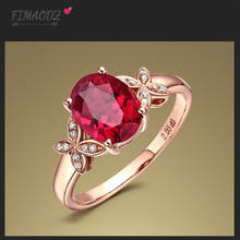 FIMAODZ-anillo ajustable con forma de mariposa para mujer, sortija de Circonia cúbica, zirconia, circonita, circonita, zirconita, color oro rosa 2024 - compra barato