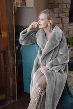 Fluffy Faux Mink Fur Coat Fake Fur Jacket 2020 Winter Warm Women's patchwork Jacket Outerwear Female Long Waistcoats F2319 2024 - buy cheap