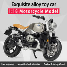 MAISTO 1:18 R nineT Scrambler Alloy Diecast Motorcycle Model Workable Shork-Absorber Toy For Children Gifts Toy Collection 2024 - buy cheap