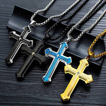 2020 chain necklace men's neck chains stainless steel Accessories Men's Necklace cross necklace women jewelry on neck Retro 2024 - buy cheap
