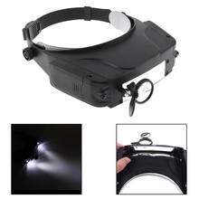 Magnifiers 11X Headband Type Magnifying Glass with LED Light and 3 Magnifying Lens for Jewel Repair Wearing Magnifiers 2024 - buy cheap