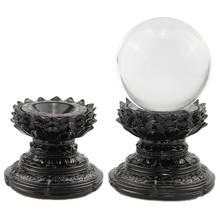 Resin Lotus Display Stand for Crystal Glass Lens Ball Divination Photography Lensball Base 60 70 80 90 100mm Magic Sphere Holder 2024 - buy cheap