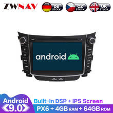 Reproductor Multimedia con pantalla IPS y navegación GPS para Hyundai, autorradio estéreo con Android 9, PX6, DSP, DVD, unidad principal, para Hyundai I30 Elantra GT 2012 2024 - compra barato