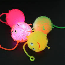 Bolas saltitantes de led, brinquedos de borracha brilhantes que brilham, luminosos, ventilação macio e de pressão reduzida, 30 peças 2024 - compre barato