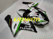 Kit de carenado personalizado para motocicleta KAWASAKI Ninja ZX6R 636 05 06 ZX 6R 2005 2006 ABS, color blanco y negro, carrocería + regalos KU70 2024 - compra barato