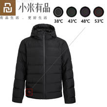 Youpin Graphene Electric Heated Down Jacket White Duck Down Thermal Warmer Jacket Electric Heating Winter Jackets Men Outwear 2024 - buy cheap