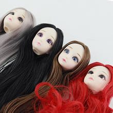 BJD Doll 30cm 20 Movable Jointe Dolls 3D Eyes Bjd Plastic Doll  for Girls Toys Long Wig Female Nude Body Fashion Christmas Gift 2024 - buy cheap